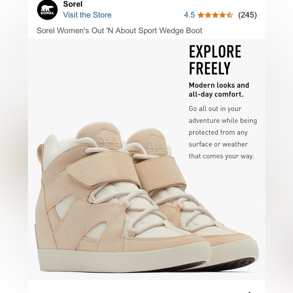 Sorel Women's Ankle Booties - Cream